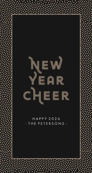 Dotted Frame New Year