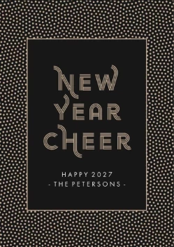 Dotted Frame New Year