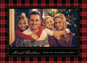 Plaid Photo Frame