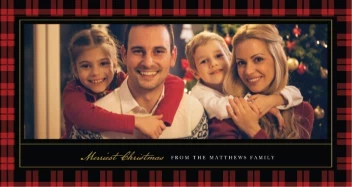 Plaid Photo Frame