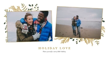 Leaves Floral Golden