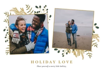 Leaves Floral Golden