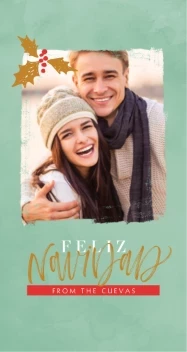 Watercolor Border Navidad