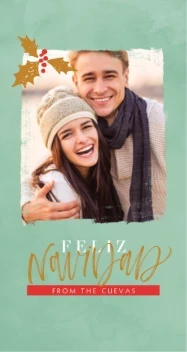 Watercolor Border Navidad