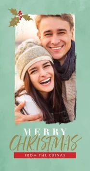 Watercolor Border Merry Christmas