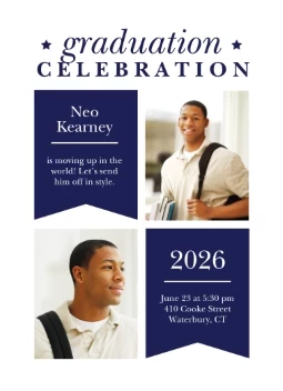 Grad Banners Invitation