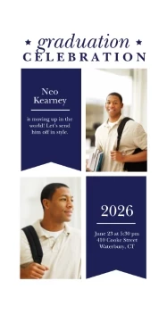 Grad Banners Invitation