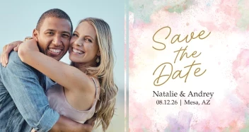 Soft Paint Save The Date