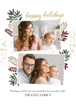 Holiday Leaves Frame