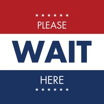 Please Wait Here Stars