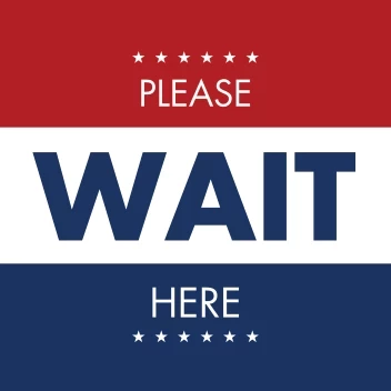 Please Wait Here Stars