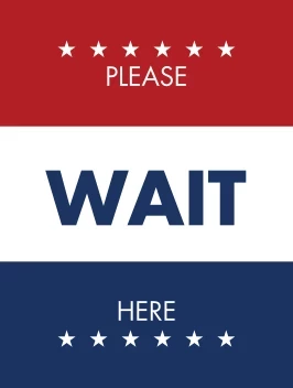 Please Wait Here Stars
