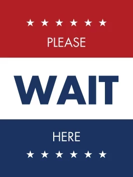Please Wait Here Stars
