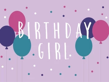 Dots and Balloons Girl