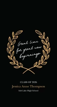 Laurel Graduation Quote