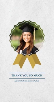 Graduate Stamp Thanks