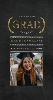 Classic Grad Chalkboard