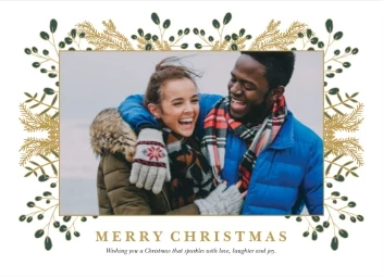 Leaves Floral Golden