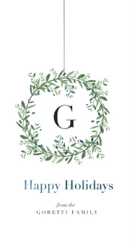 Monogram Wreath Holidays