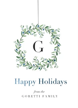 Monogram Wreath Holidays