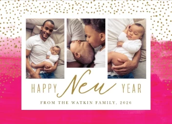 Watercolor Gold Confetti