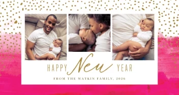 Watercolor Gold Confetti