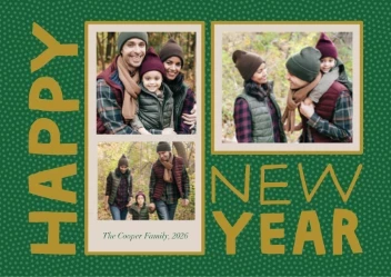 Bold New Year Letters