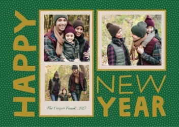 Bold New Year Letters