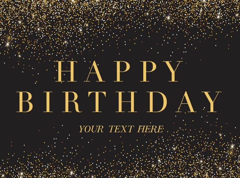 Glitter Classic Birthday