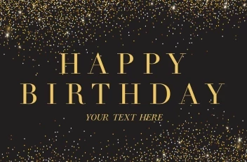 Glitter Classic Birthday