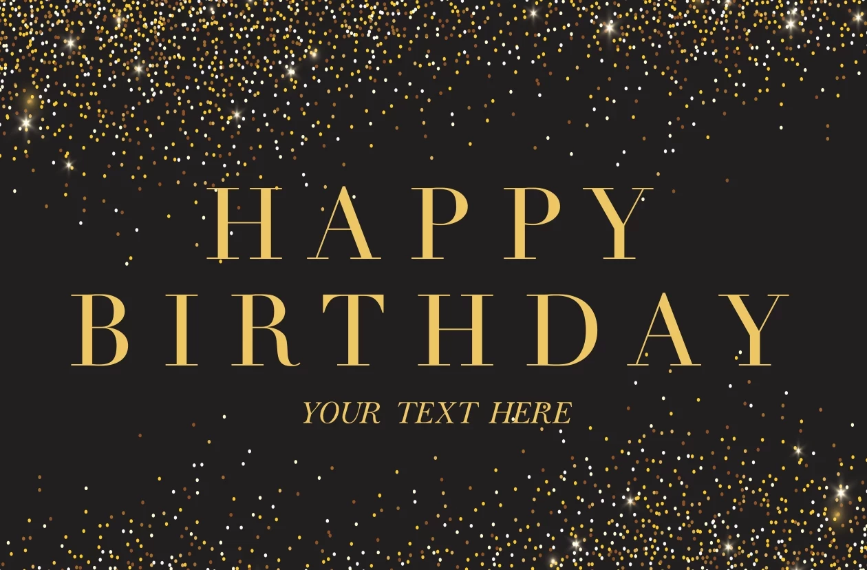 Glitter Classic Birthday