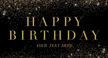 Glitter Classic Birthday