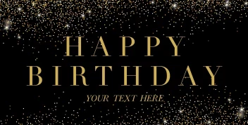 Glitter Classic Birthday