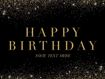 Glitter Classic Birthday