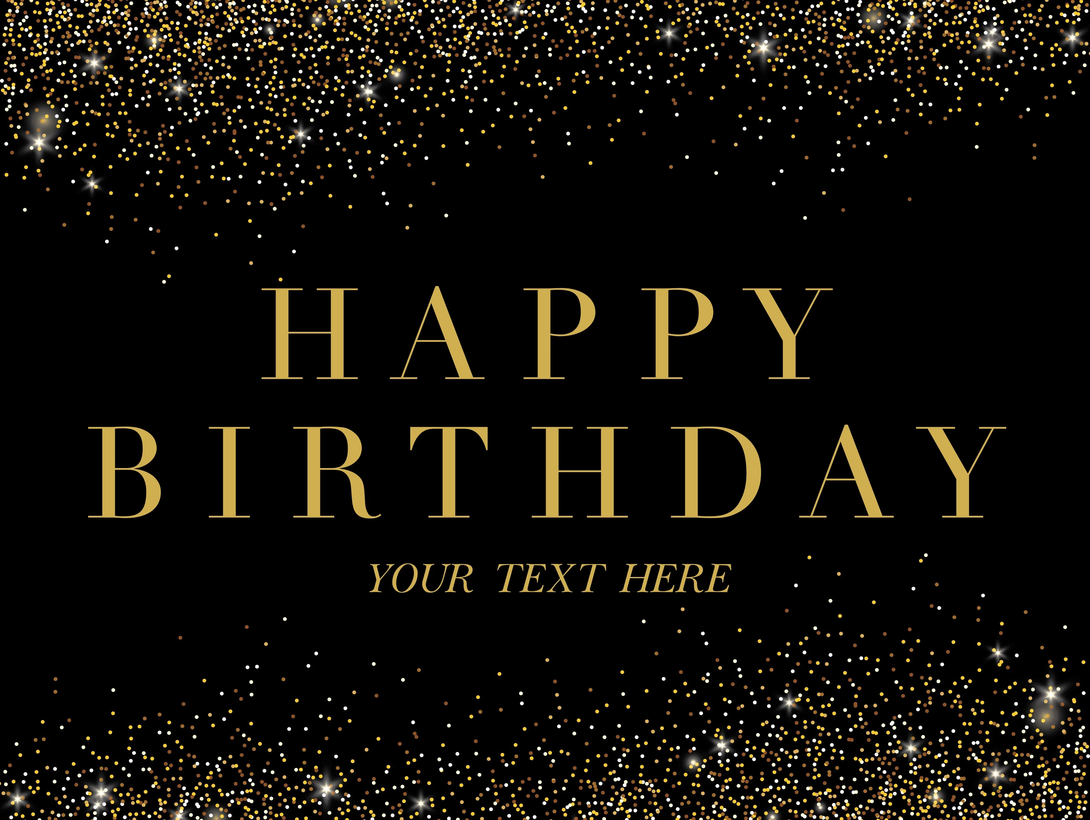 Glitter Classic Birthday