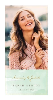 Watercolor Elegant Graduation