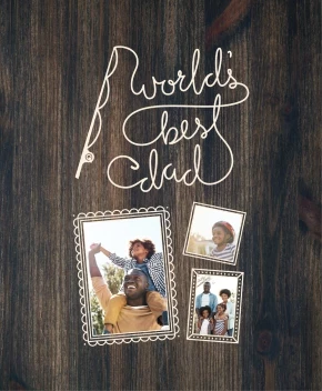 Worlds Best Dad Text