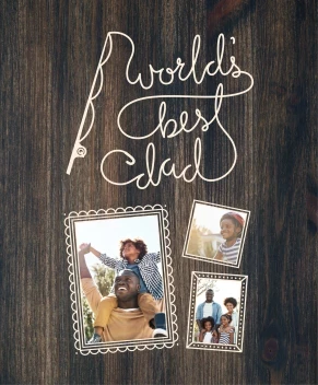 Worlds Best Dad Text