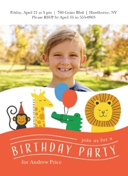 Animals Birthday Party V