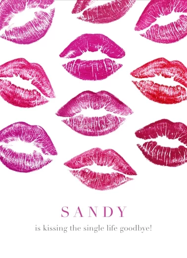 Lips Kisses Invite
