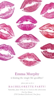 Lips Kisses Invite