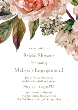 Watercolor Bridal Shower