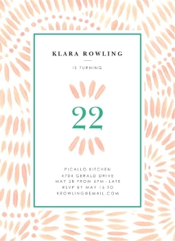 Painted Pattern Birthday