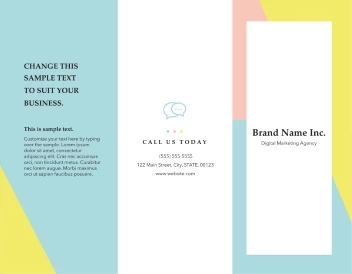 Pastel Tricolor Diagonal