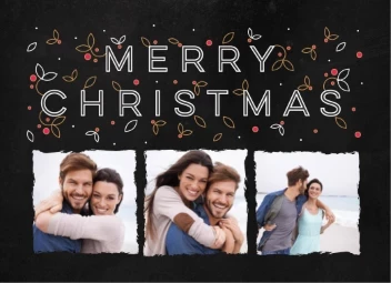 Typographic Berry Christmas