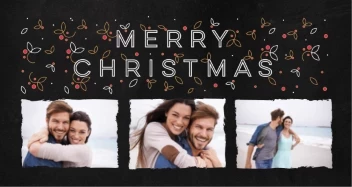 Typographic Berry Christmas