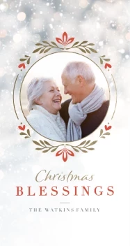 Fancy Frame Snow Background