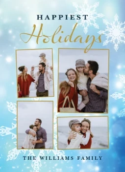 Glowing Snowflake Background