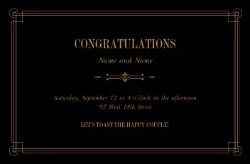 Congratulatory Toast