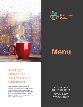 Nature Café Menu